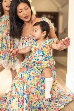 Ada Dress in Vibrant Yarrow Print
