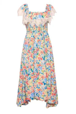 Ada Dress in Vibrant Yarrow Print