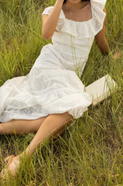 Alaina Dress in Ivory