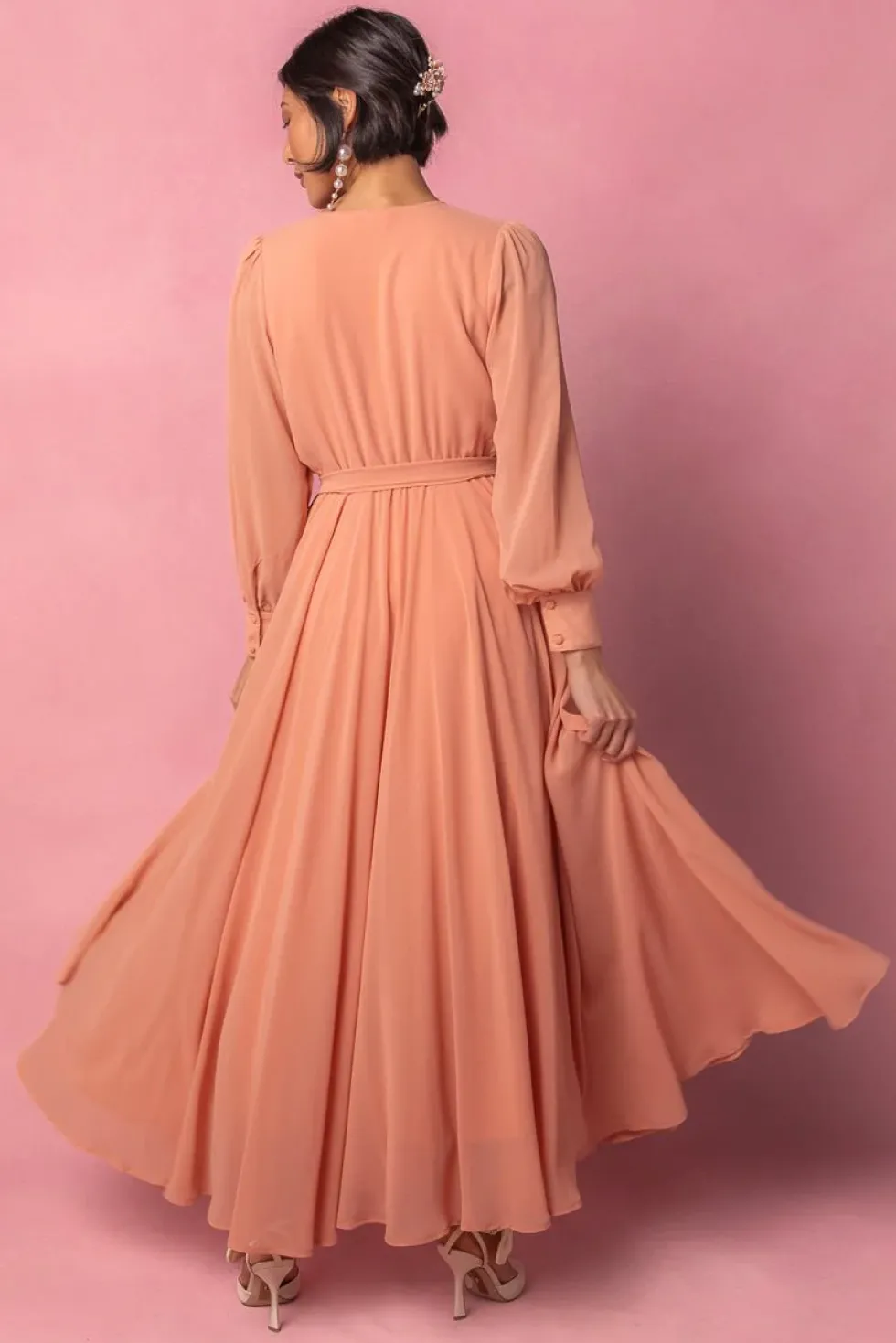 Andie Dress in Apricot Crush