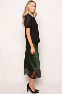 Andrea Blouse in Black Chiffon