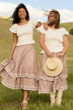Annalise Midi Skirt in Philocaly Floral