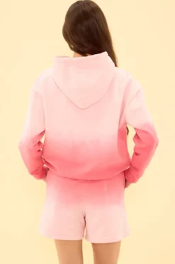 Ash Hoodie in Pink Ombre