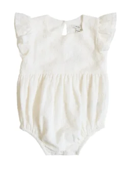 Baby Alaina Romper in Ivory