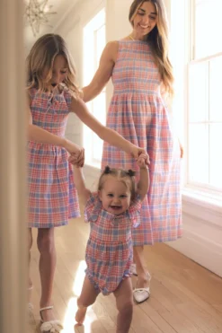 Baby Ana Romper in Blossom Plaid