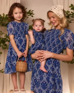 Baby Cordelia Romper in Trellis Foulard