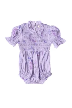 Baby Flynn Romper in Lavender Aquarelle Fleur