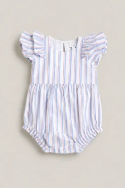 Baby Hattie Romper in Heritage Stripe