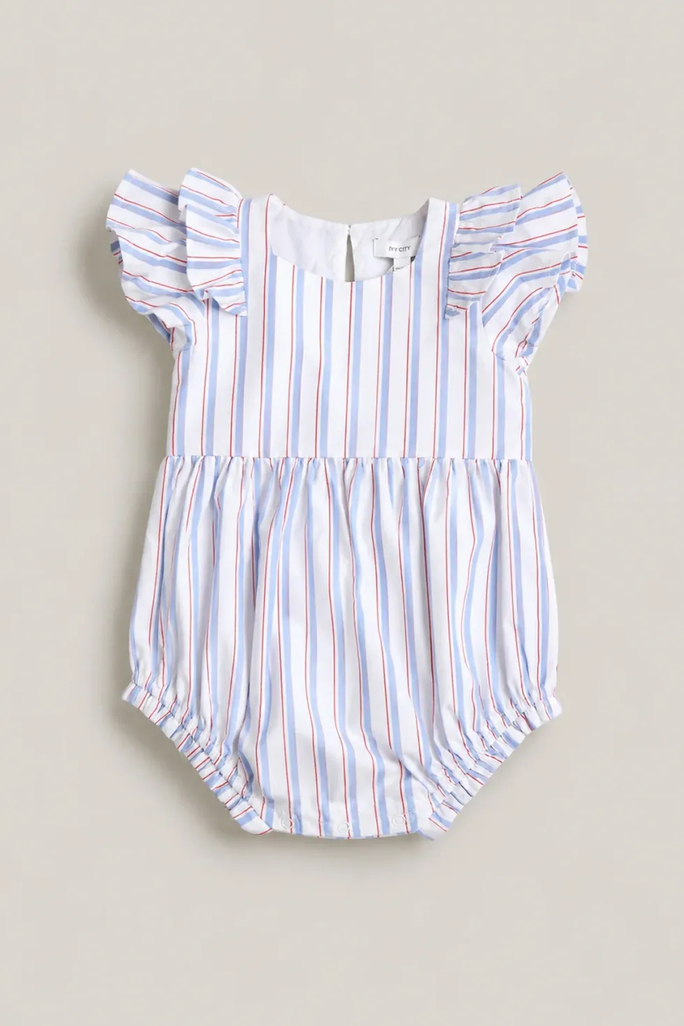 Baby Hattie Romper in Heritage Stripe