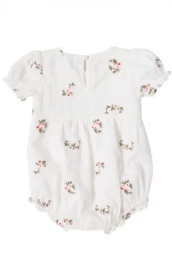 Baby Jessie Romper in Ditsy Embroidery