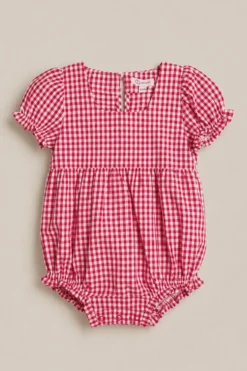 Baby Jessie Romper in Red Gingham
