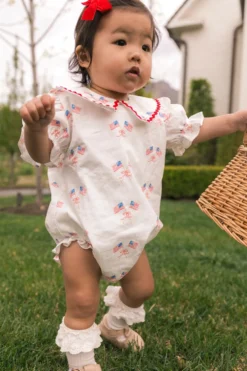 Baby Maisy Romper in Star Spangled