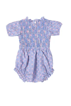 Baby Mariah Romper in Linear Print