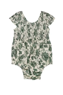Baby Marlow Romper in Vintage Sage Bloom