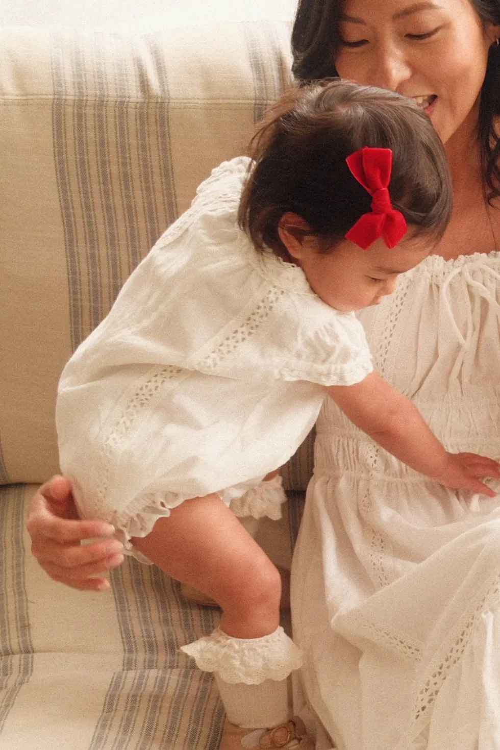 Baby Palermo Romper in White