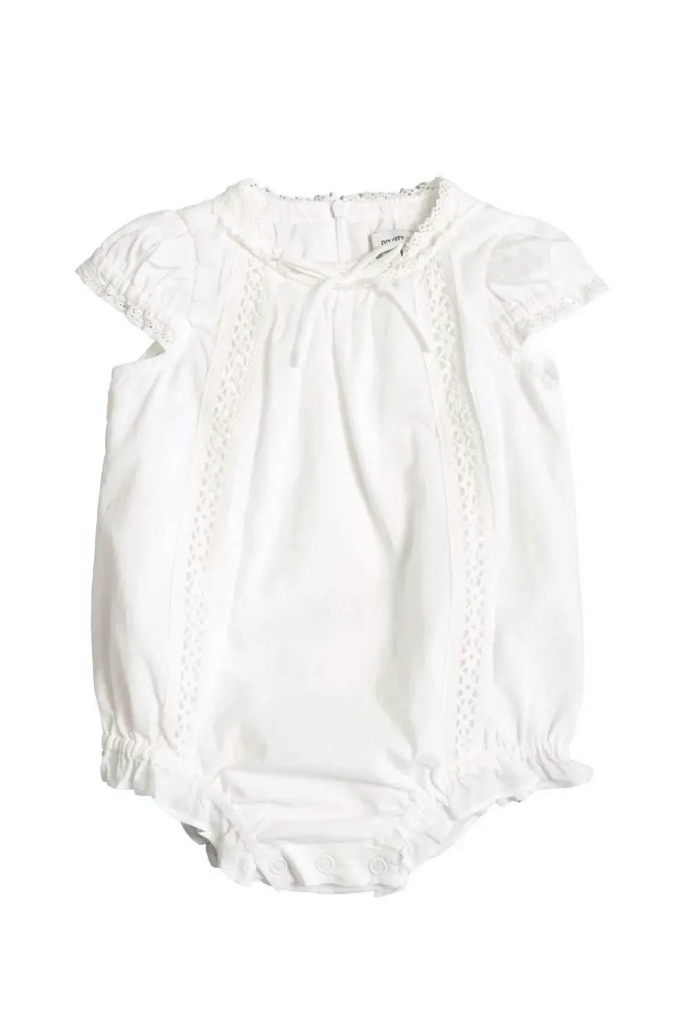 Baby Palermo Romper in White