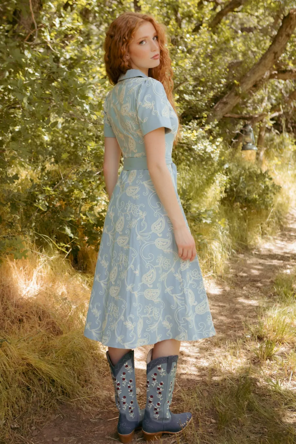Bennett Dress in Cream Embroidery