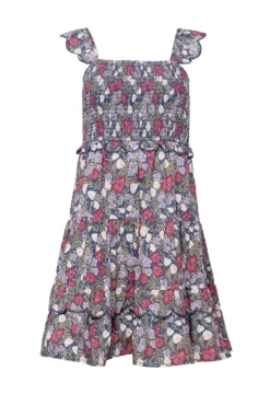 Blossom Dress in Navy Meadow