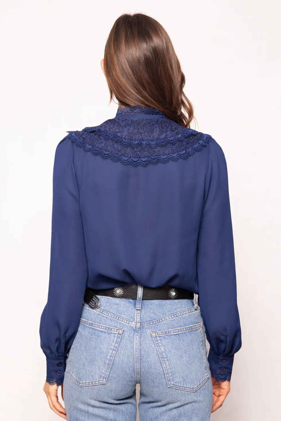 Blythe Blouse in Navy