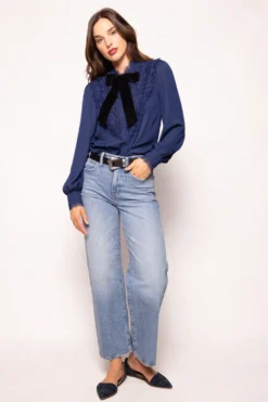 Blythe Blouse in Navy