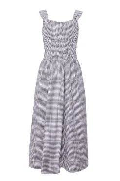 Bowen Dress in Black Diamonte Gingham
