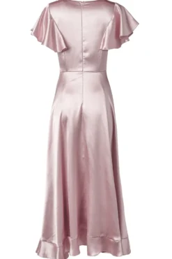 Callie Dress in Blush Satin