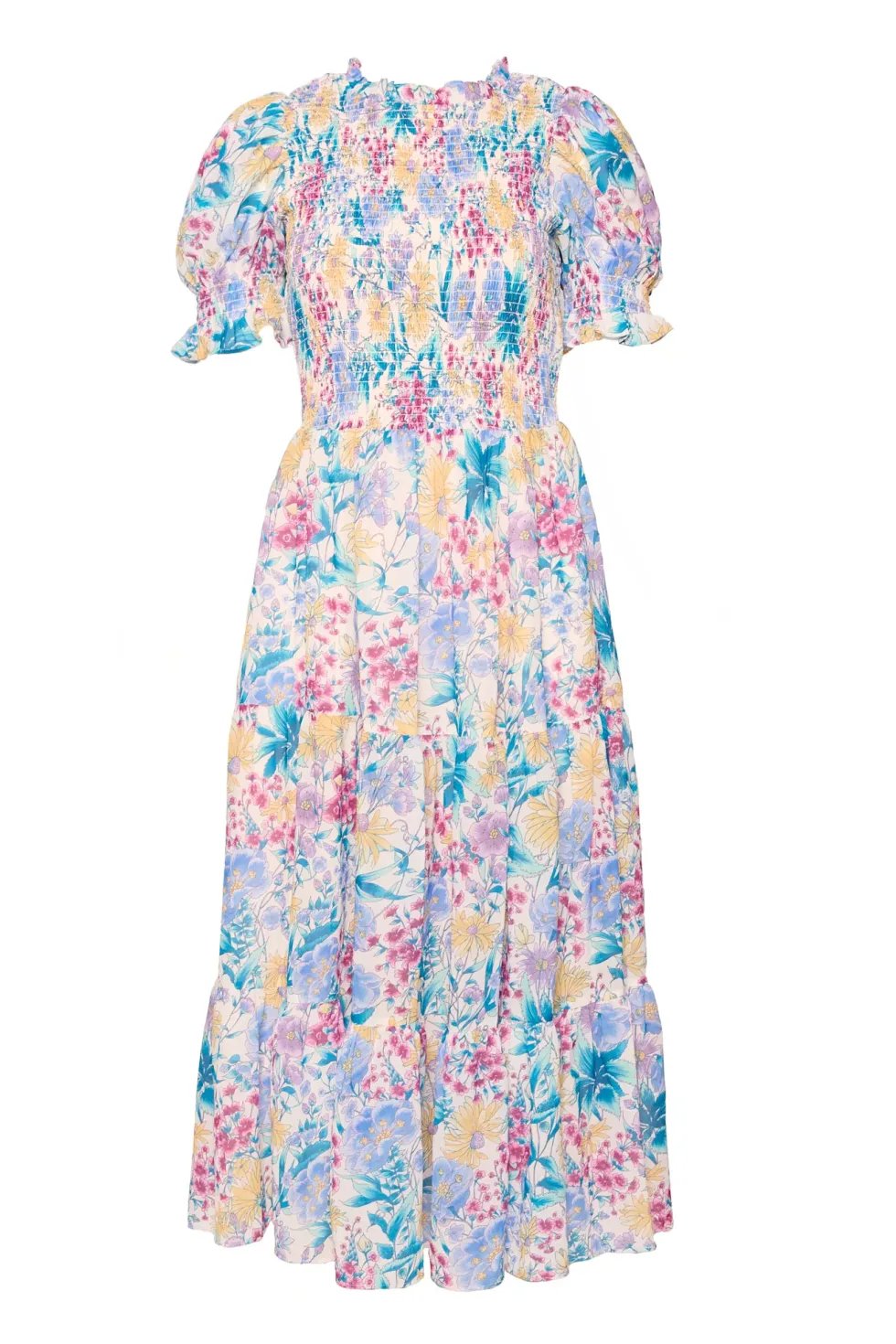 Cordelia Dress in Pretty Plumeria