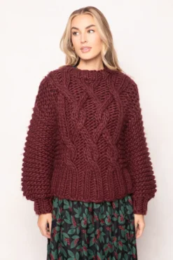 Erica Sweater in Raisin