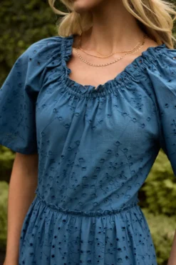 Etta Dress in Cobalt