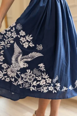 Finch Dress in Blue