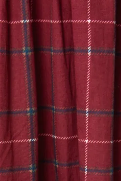 Hattie Dress in Burgundy Plaid