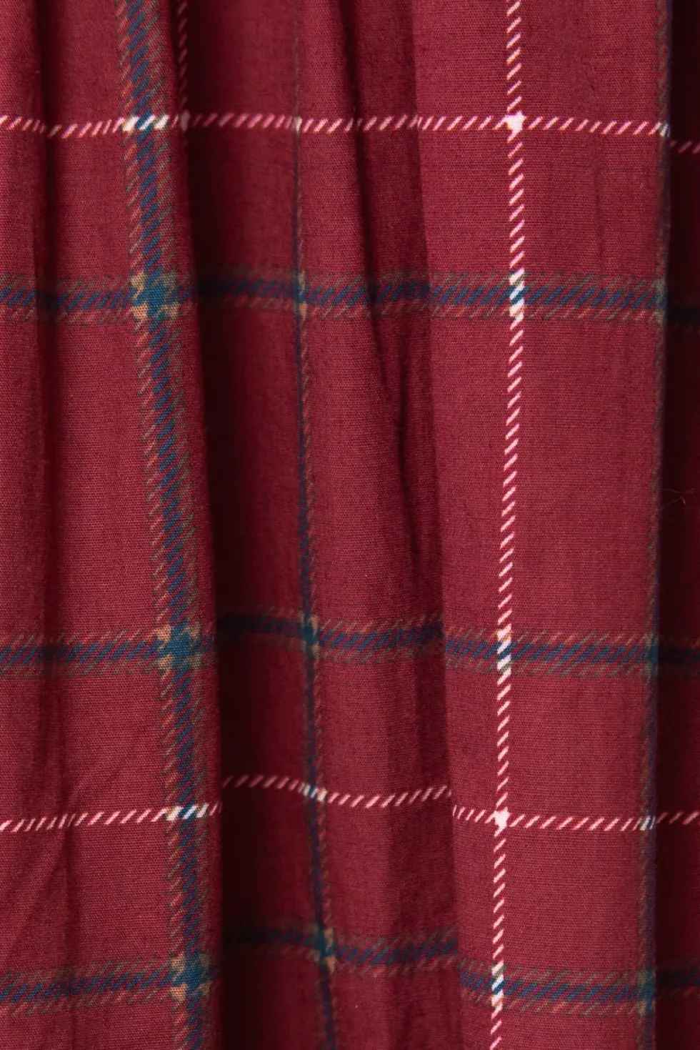 Hattie Dress in Burgundy Plaid