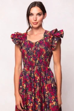 Hattie Dress in Night Garden
