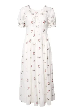 Jessie Dress in Ditsy Embroidery