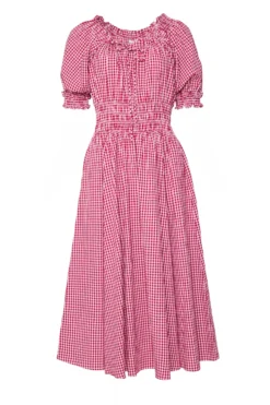 Jessie Dress in Red Gingham