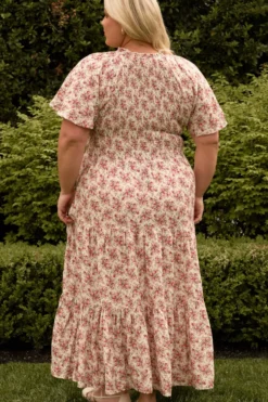 Jovie Dress in Ivory Heritage Rose