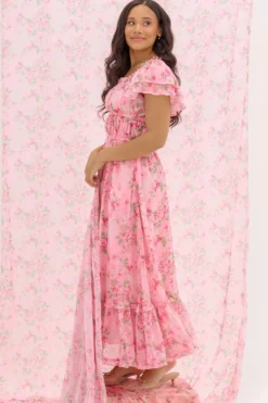 Juliana Dress in Rose Trance