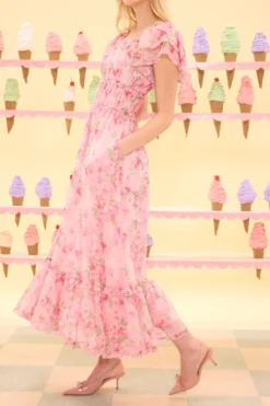 Juliana Dress in Rose Trance