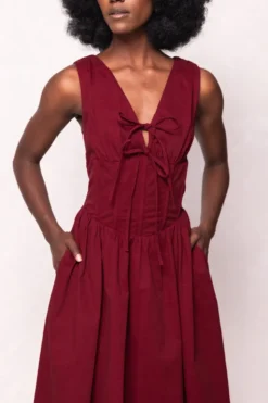 Kayla Dress in Burgundy