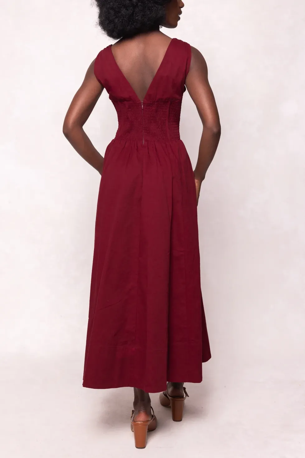 Kayla Dress in Burgundy