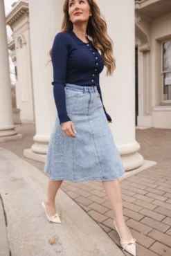Keren Cardigan in Navy