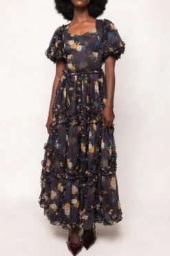 Layla Dress in Winter Floral