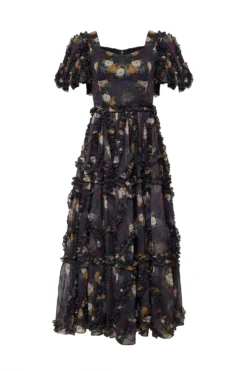 Layla Dress in Winter Floral
