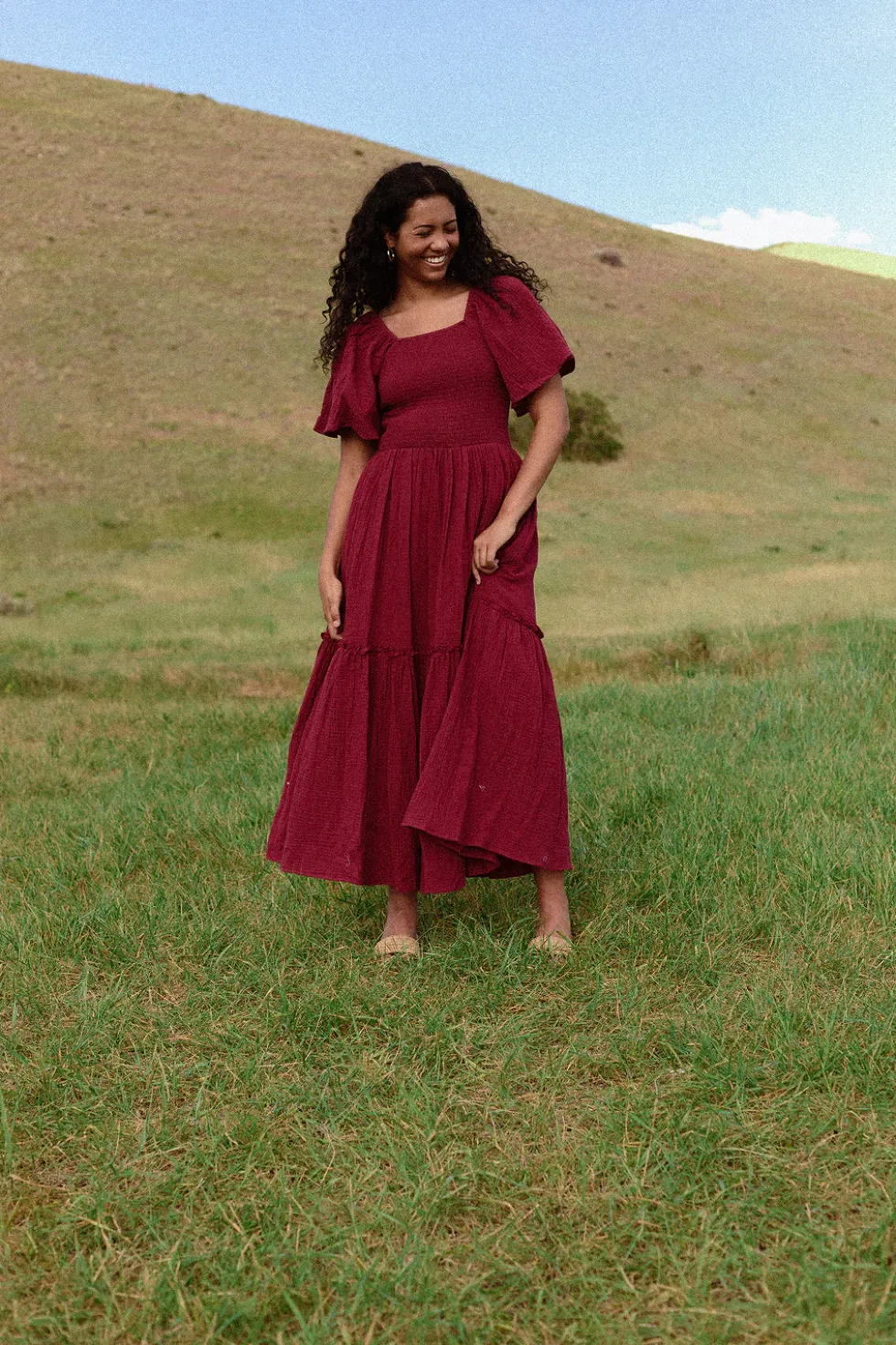 Lennon Maxi Dress in Wildberry
