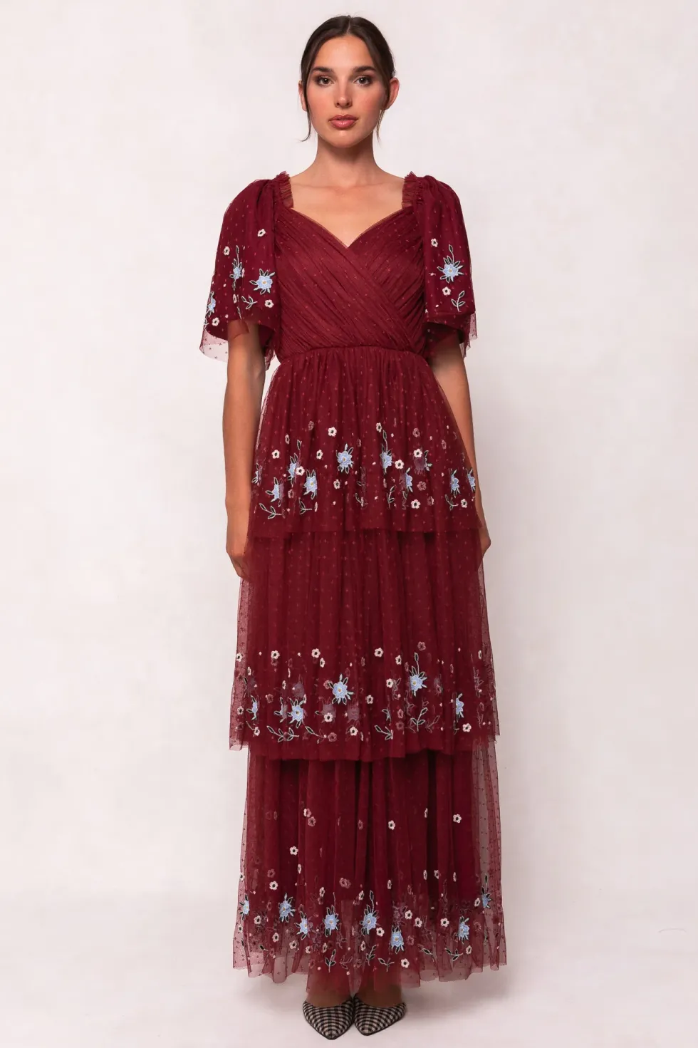 Mabel Dress in Burgundy