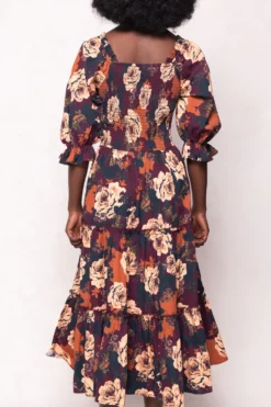 Madeline Dress in Equinox Rose
