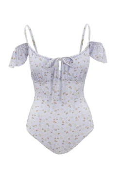 Maise One Piece in Blue Ditsy Floral
