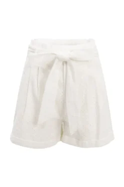 Maria Shorts in White Eyelet