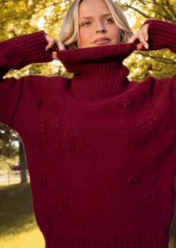 Megan Sweater in Burgundy