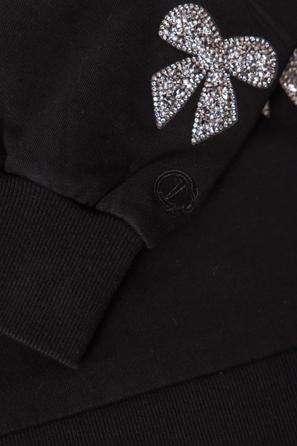 Micah Crew Neck Sweatshirt in Black & Bows